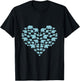 Heart Elephants Love Animal Wildlife Elephant T-Shirt - T-Shirt | Black