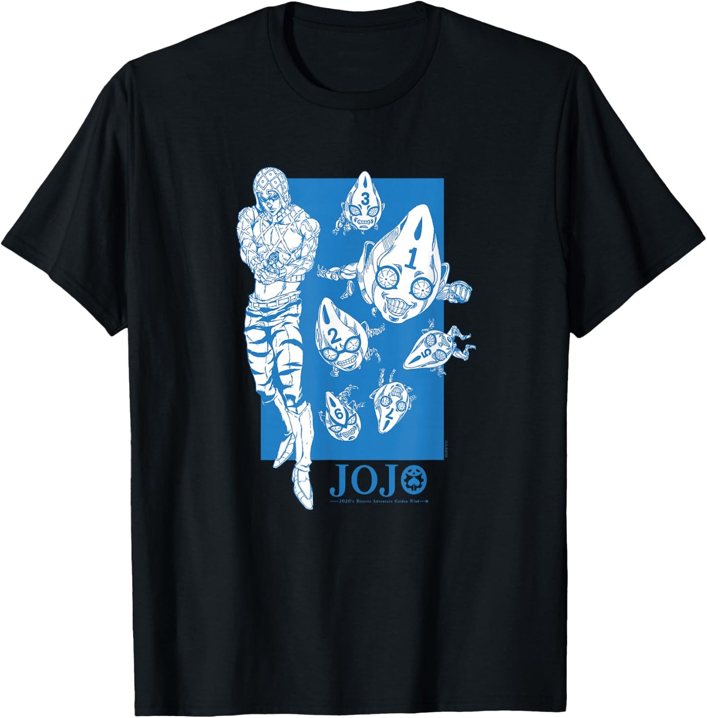 JoJo's Bizarre Adventure Mista Six Bullets Anime T-Shirt - T-Shirt | Black