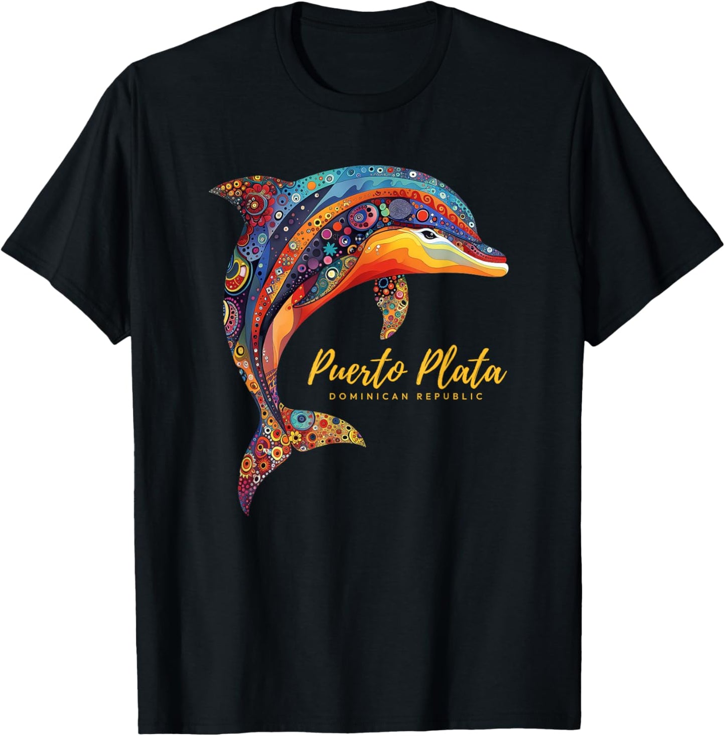 Puerto Plata Dominican Republic Beach Vacation Dolphin Women T-Shirt - T-Shirt | Black