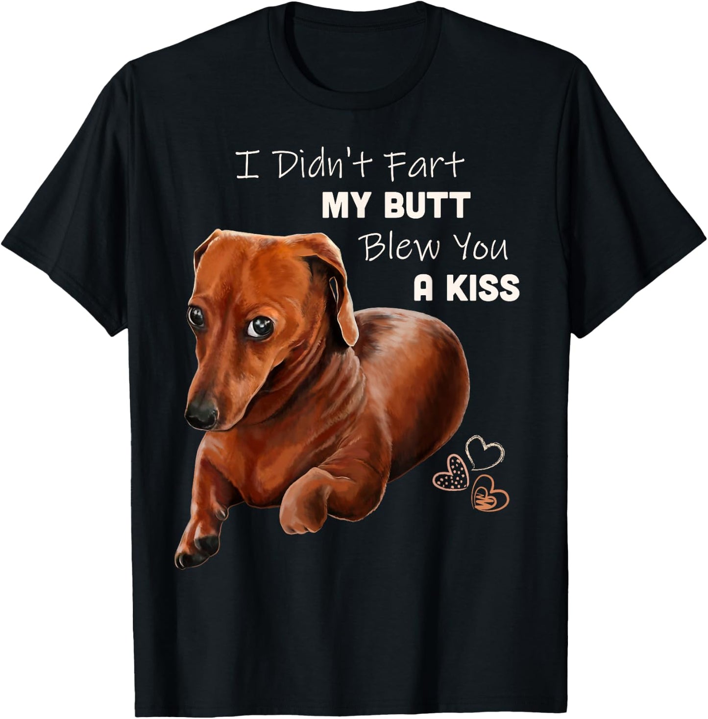 Floppy Tail Dog Women T-Shirt - T-Shirt | Black