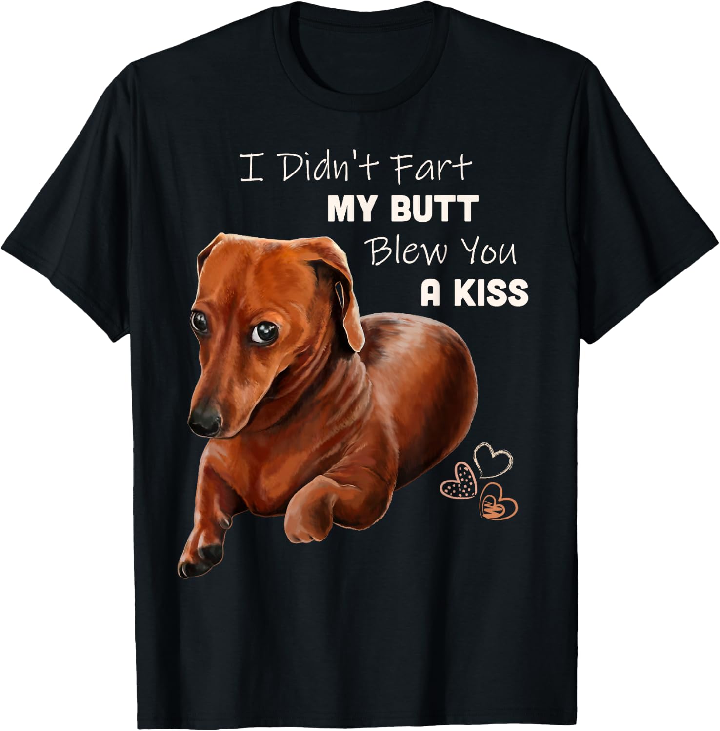 Floppy Tail Dog Women T-Shirt - T-Shirt | Black