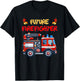 Fufure Firefighter Boys Girls Kids Fire Trucks Lovers T-Shirt - T-Shirt | Black