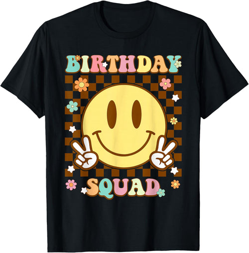 Groovy Birthday Squad Matching Birthday Family Group Bday