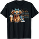 Cute Highland Cow I'm Not A Hot Mess Im A Spicy Disaster T-Shirt - T-Shirt | Black