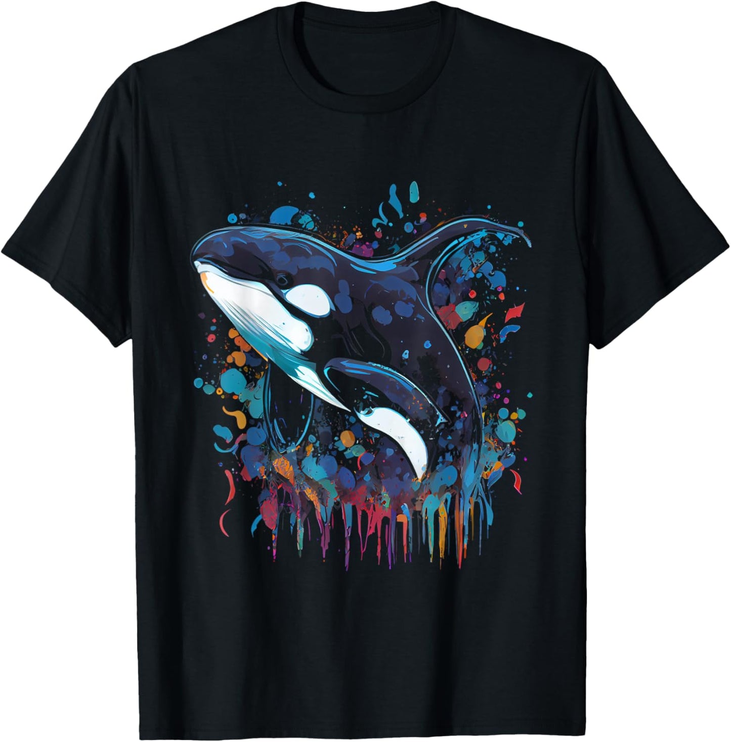 Orca whale fish favorite animal fan orca favorite whale T-Shirt - T-Shirt | Black