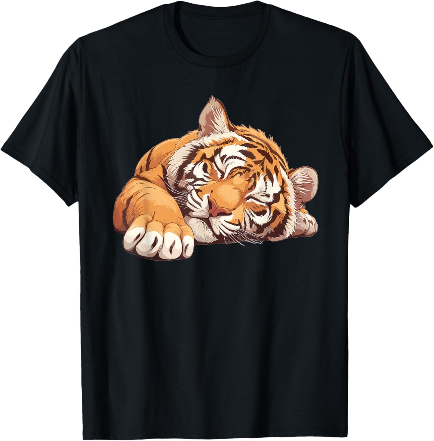 Sleeping Tiger I Kids Tiger T-Shirt - T-Shirt | Black