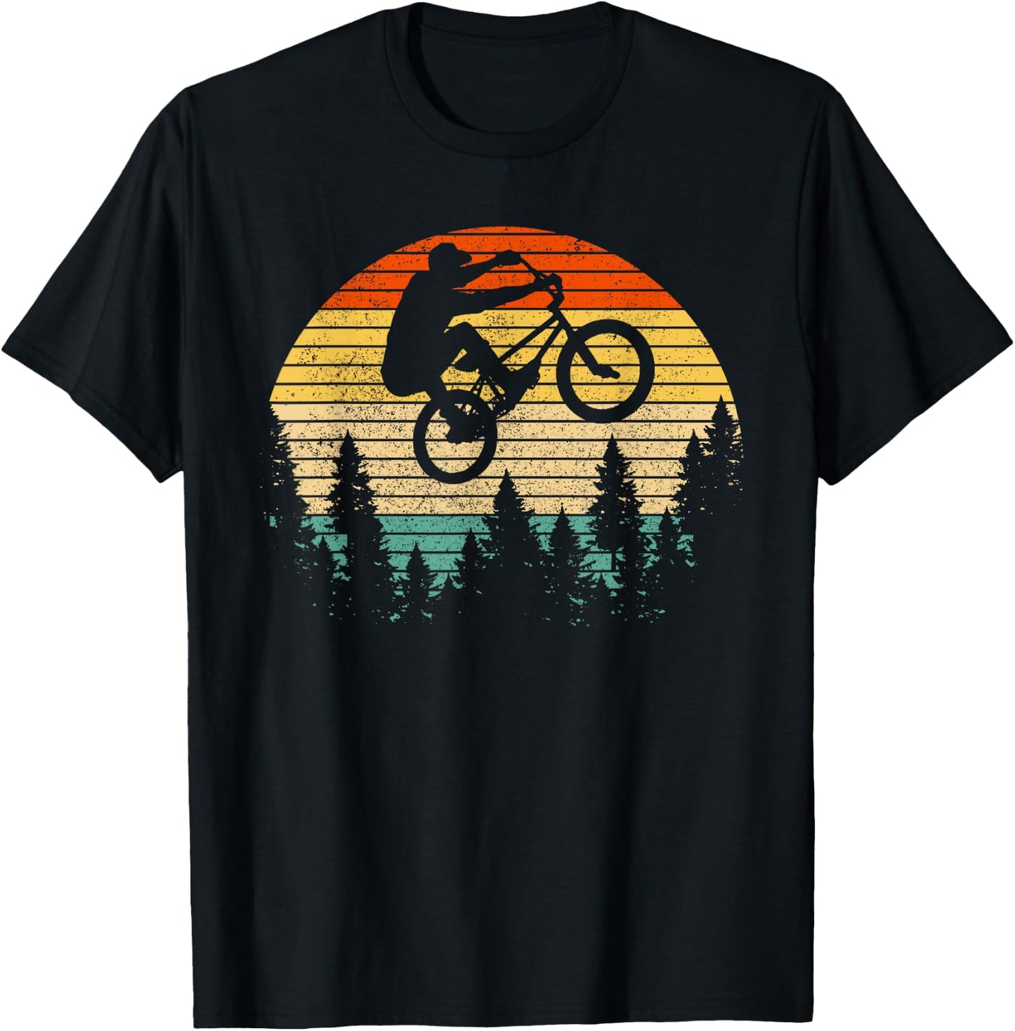 BMX Vintage Retro Street Park Freestyle Bike Biking Gift T-Shirt - T-Shirt | Black