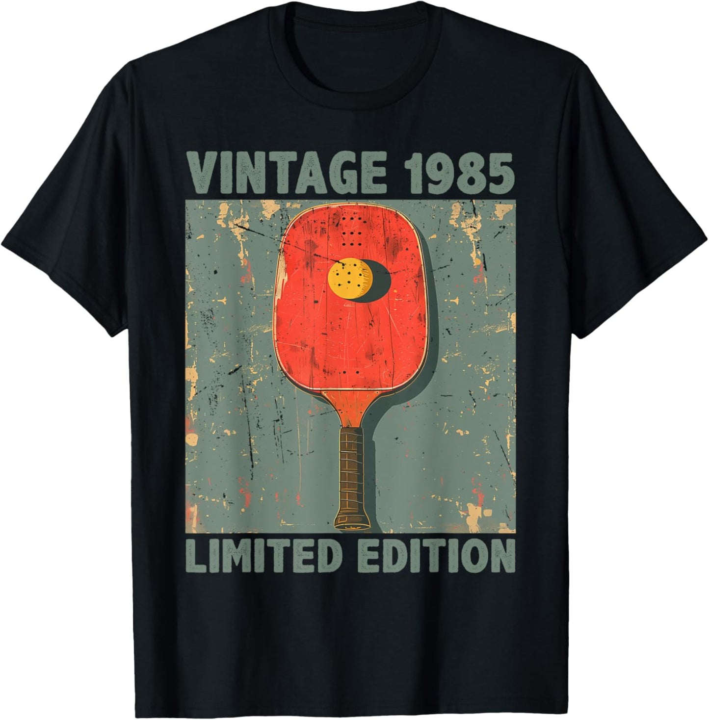 40 Years Old Gift Vintage 1985 Pickleball 41st Birthday T-Shirt - T-Shirt | Black