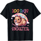 100 Days Smarter Capybara Kids Teacher 100th Day of School T-Shirt - T-Shirt | Black