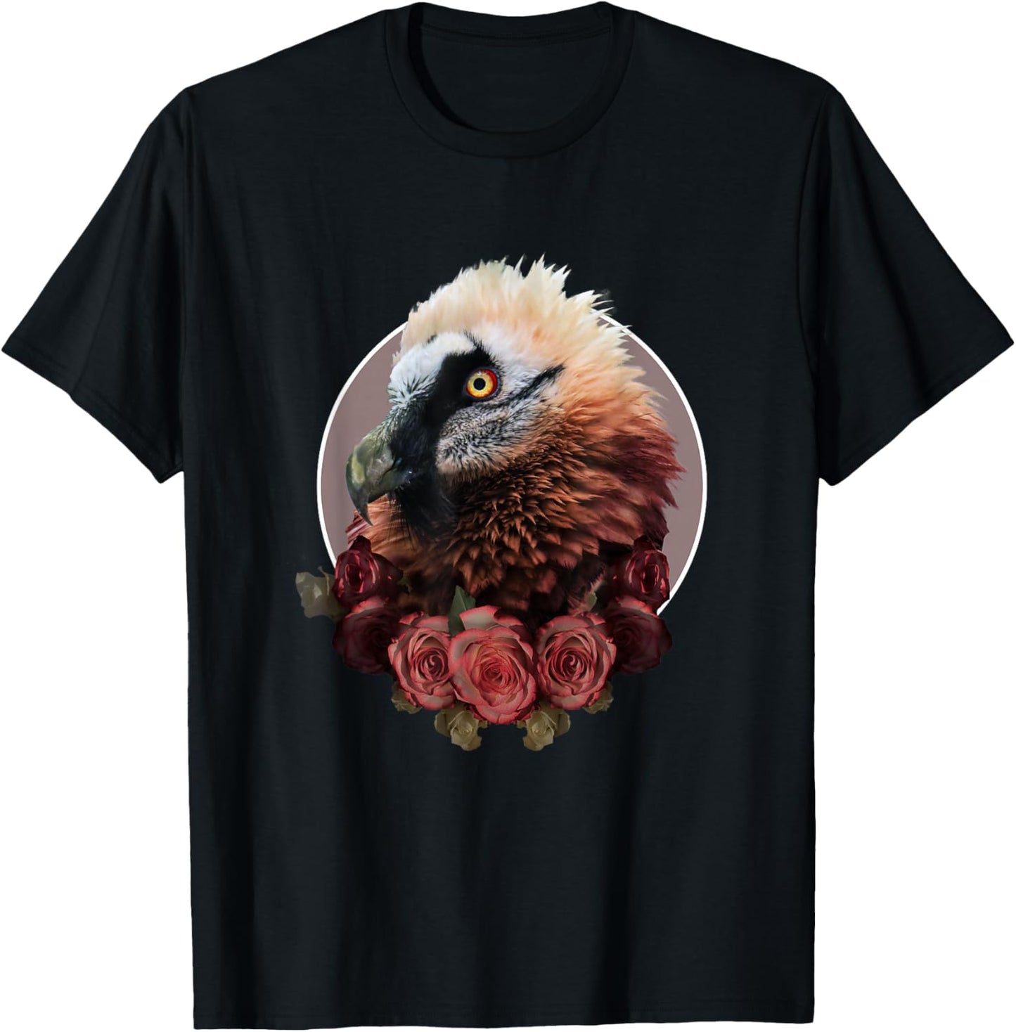 Random Galaxy Bearded Vulture Flower, Vultures Bird Lover T-Shirt - T-Shirt | Black