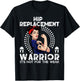 Hip Replacement women Warrior Awareness Gift T-Shirt - T-Shirt | Black