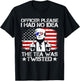 Trump Officer Please I Had No Idea The Tea was Twisted USA T-Shirt - T-Shirt | Black