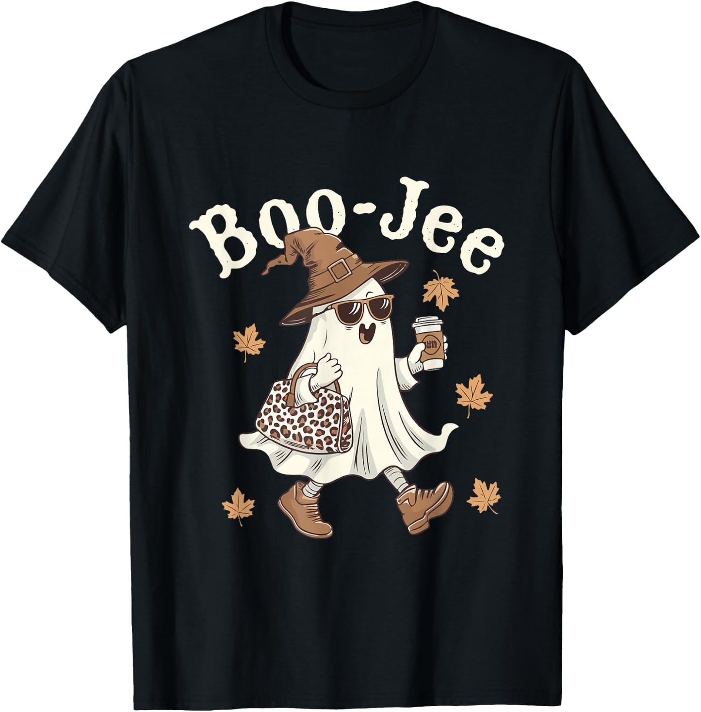Cute Boo-Jee Tumbler Ghost Boujee Halloween Girl Women T-Shirt - T-Shirt | Black