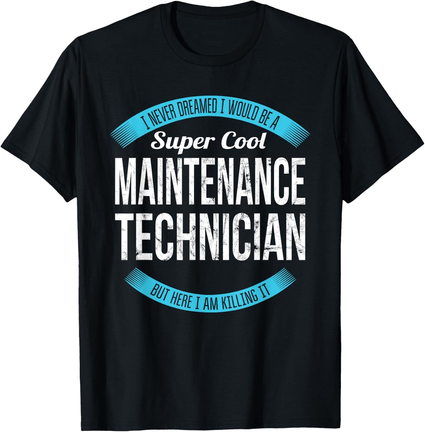 Maintenance Technician Gifts Funny by Maintenance Technician T Shirt Only for Adults, , Short Sleeve, Black, Small T-Shirt - T-Shirt | Black