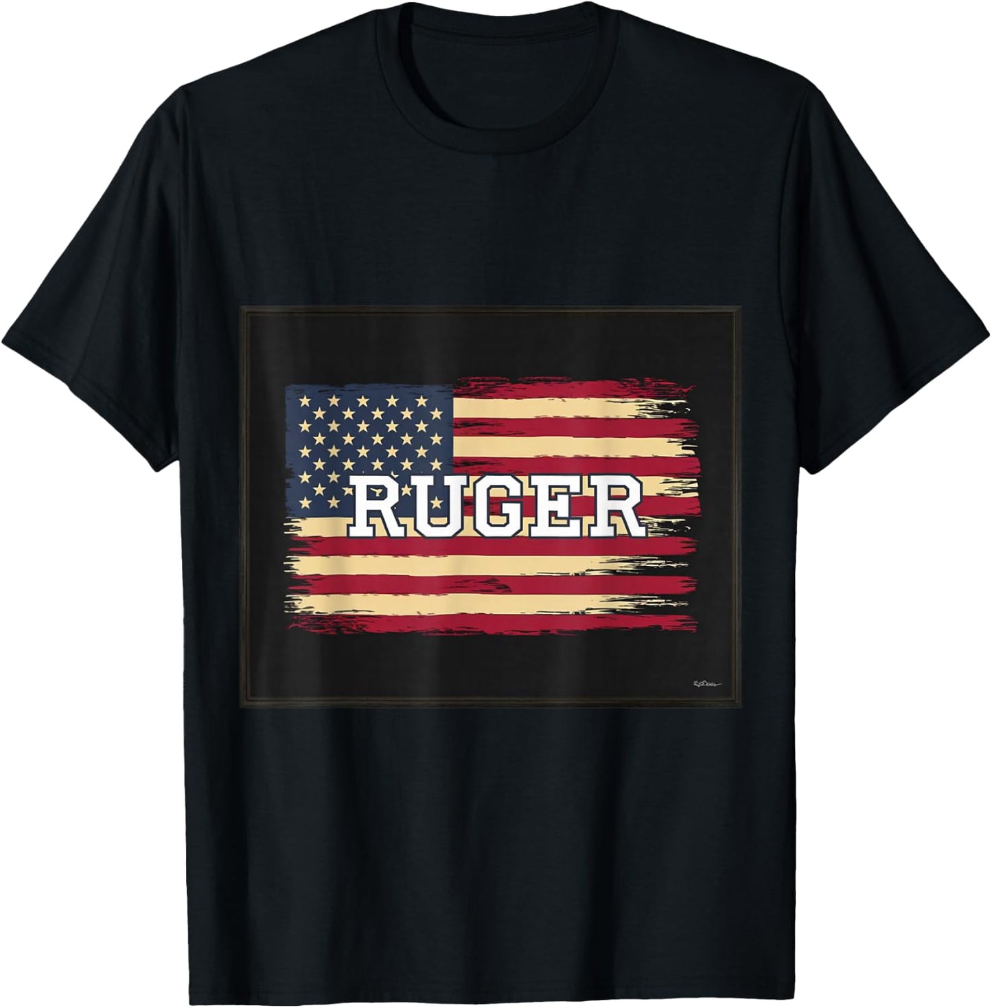 Ruger Family American Flag T-Shirt - T-Shirt | Black