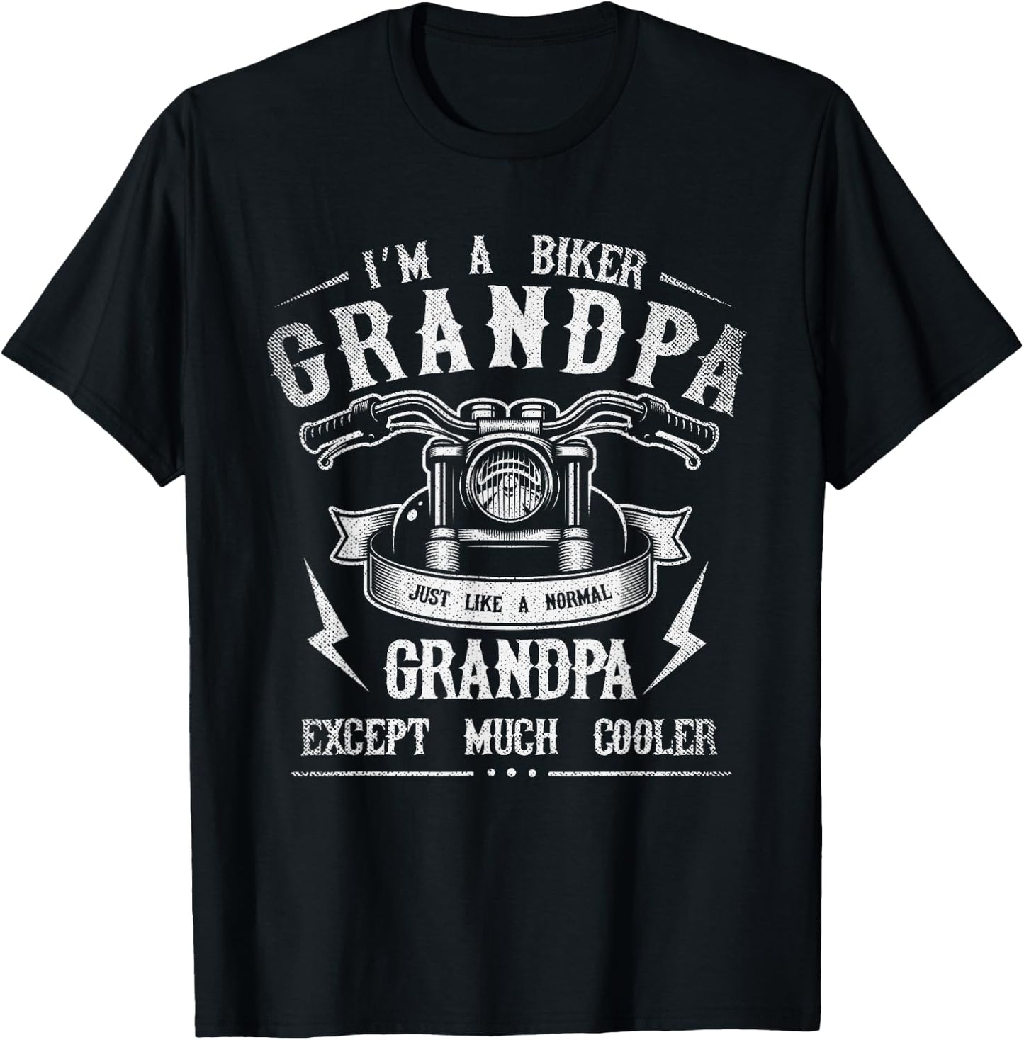 Ich bin ein Biker Grandpa Retirement Gift Motorcyclist T-Shirt - T-Shirt | Black