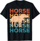 Ex Mormon Tapir Horse LDS Retro Exmo Horse T-Shirt - T-Shirt | Black