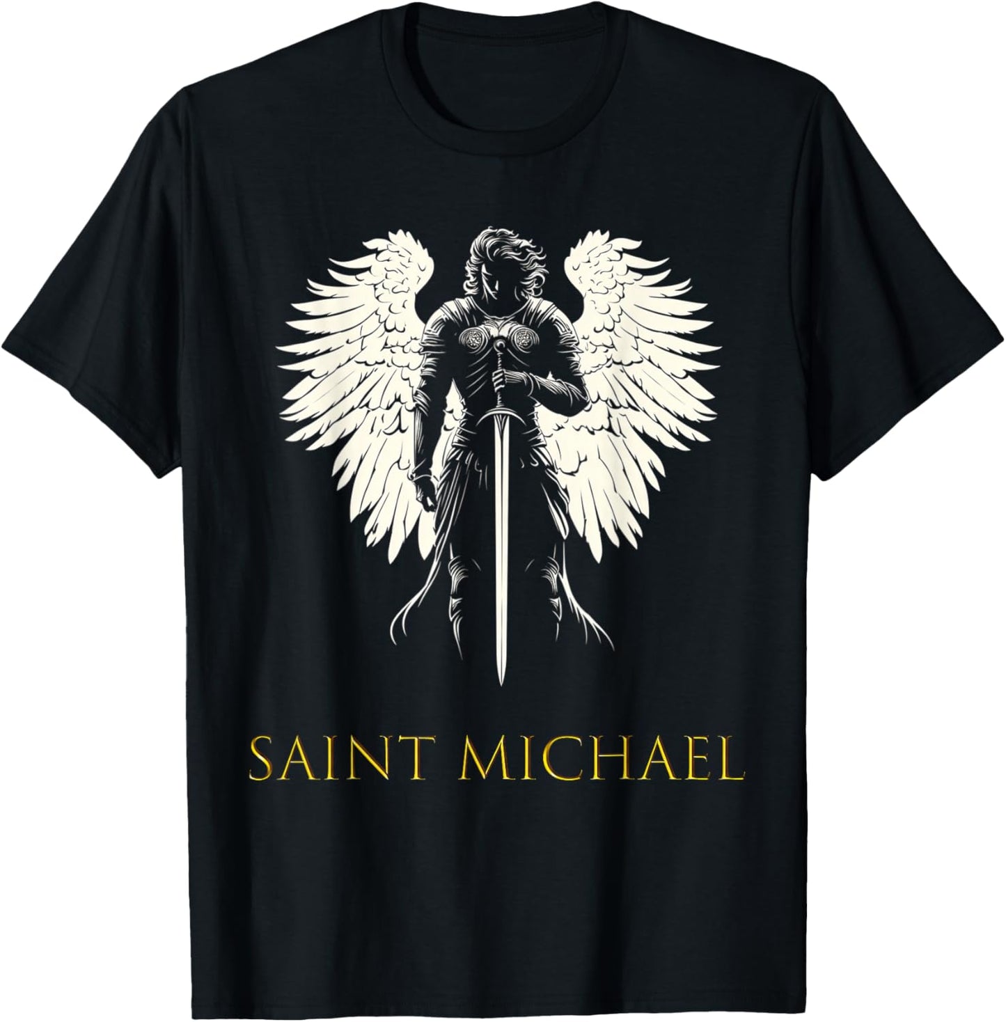 Saint Michael the Archangel T-Shirt - T-Shirt | Black
