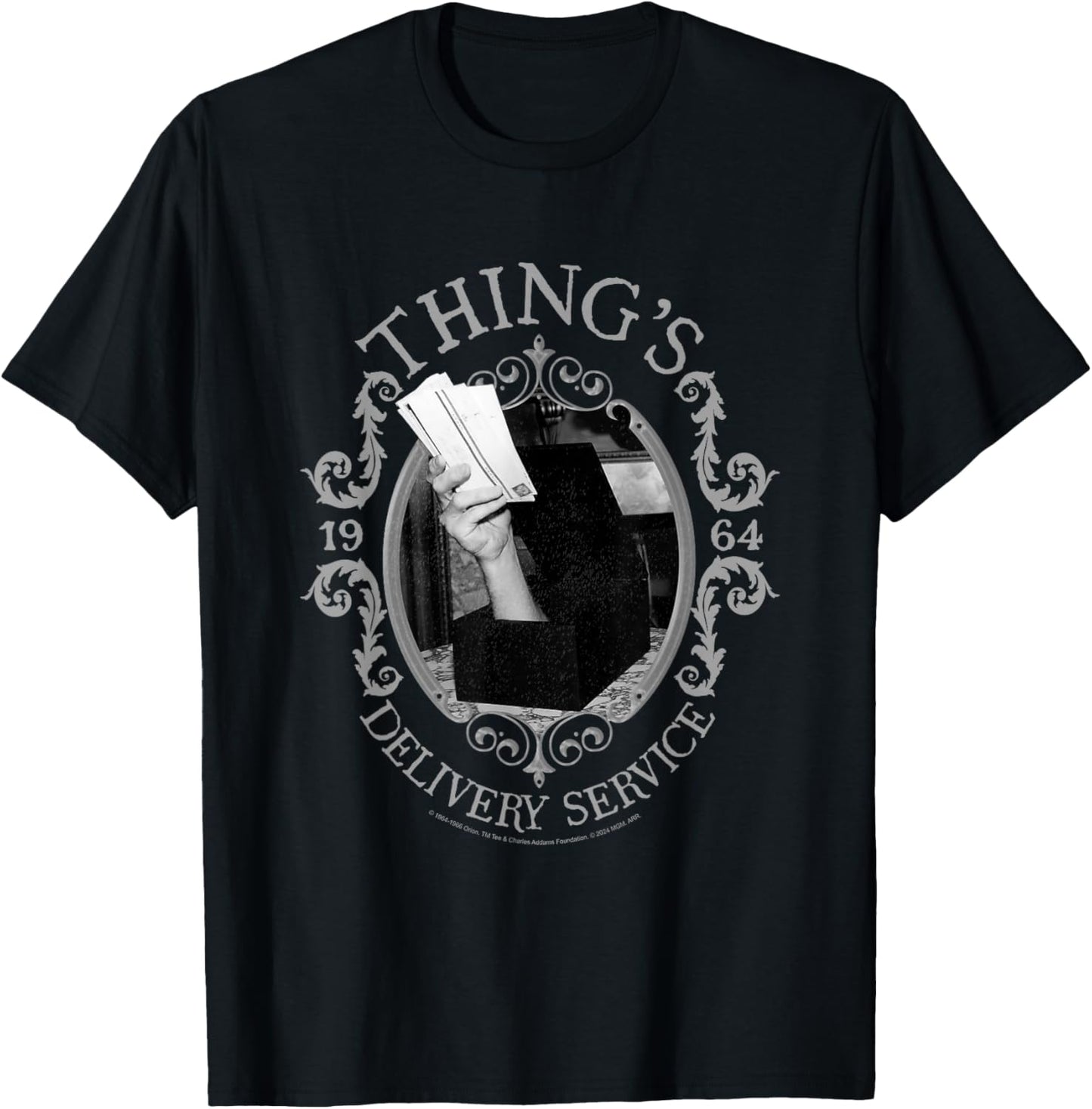 The Addams Family Thing's Delivery Service 1964 Nouveaux T-Shirt - T-Shirt | Black