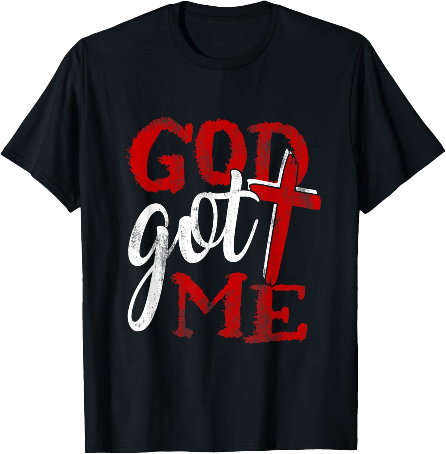 God Christian Faithcross Got Me Religion Quote Inspriration T-Shirt - T-Shirt | Black