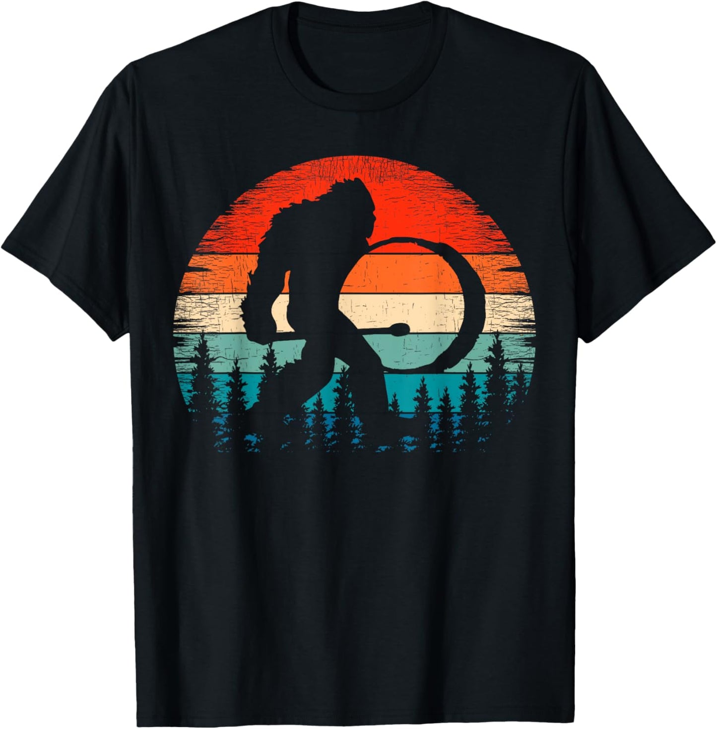 Bigfoot Drum Player Marching Band Sasquatch Bass Drummer T-Shirt - T-Shirt | Black