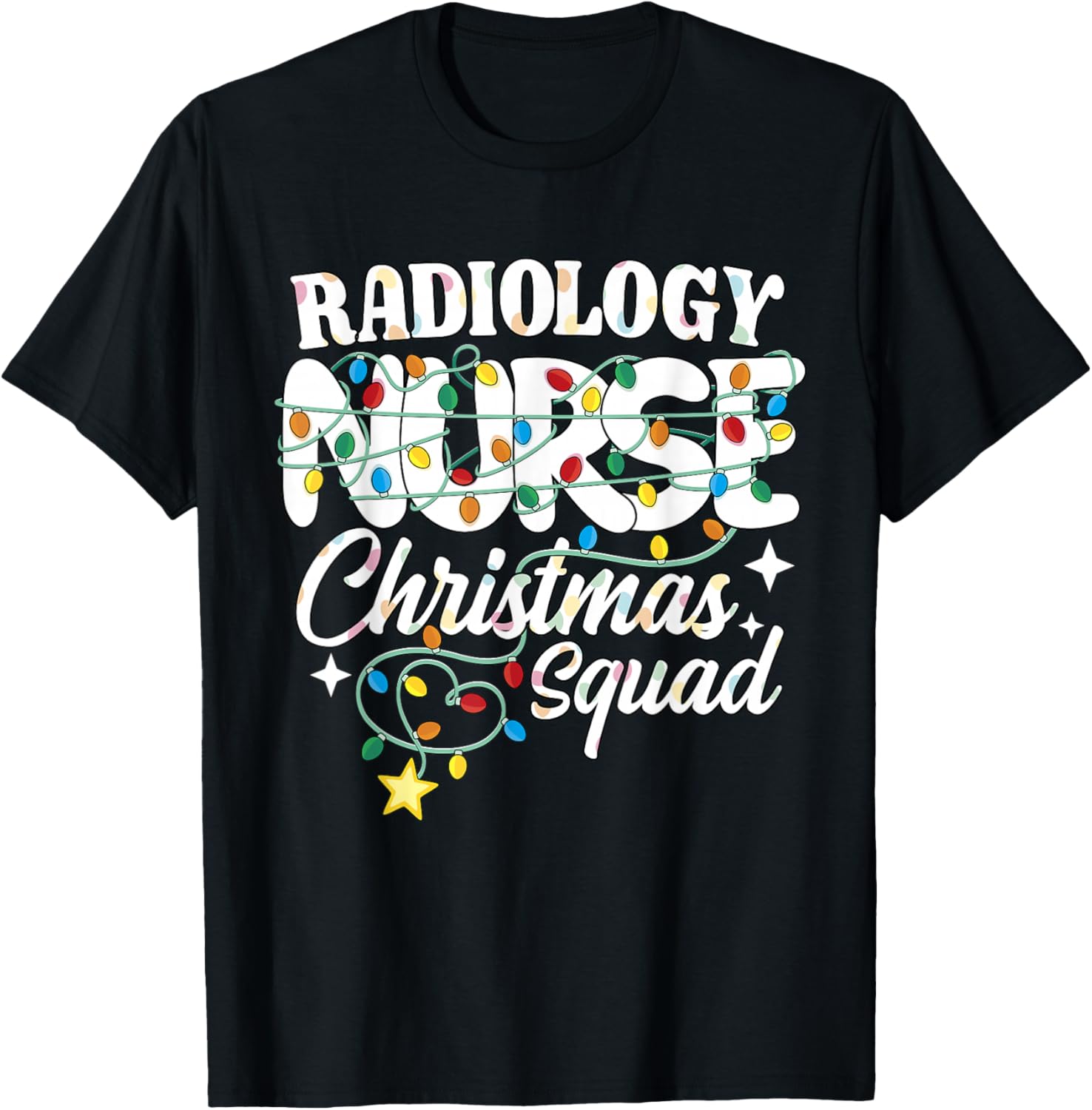 Radiology Nurse Christmas Squad Medical Imaging Nursing NP T-Shirt - T-Shirt | Black