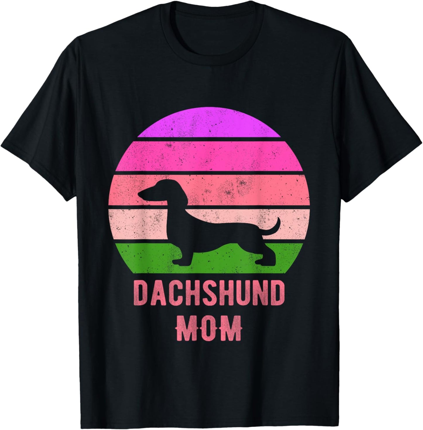 Weiner Dog Owner Funny Dachshund Dog Mom Mama T-Shirt - T-Shirt | Black