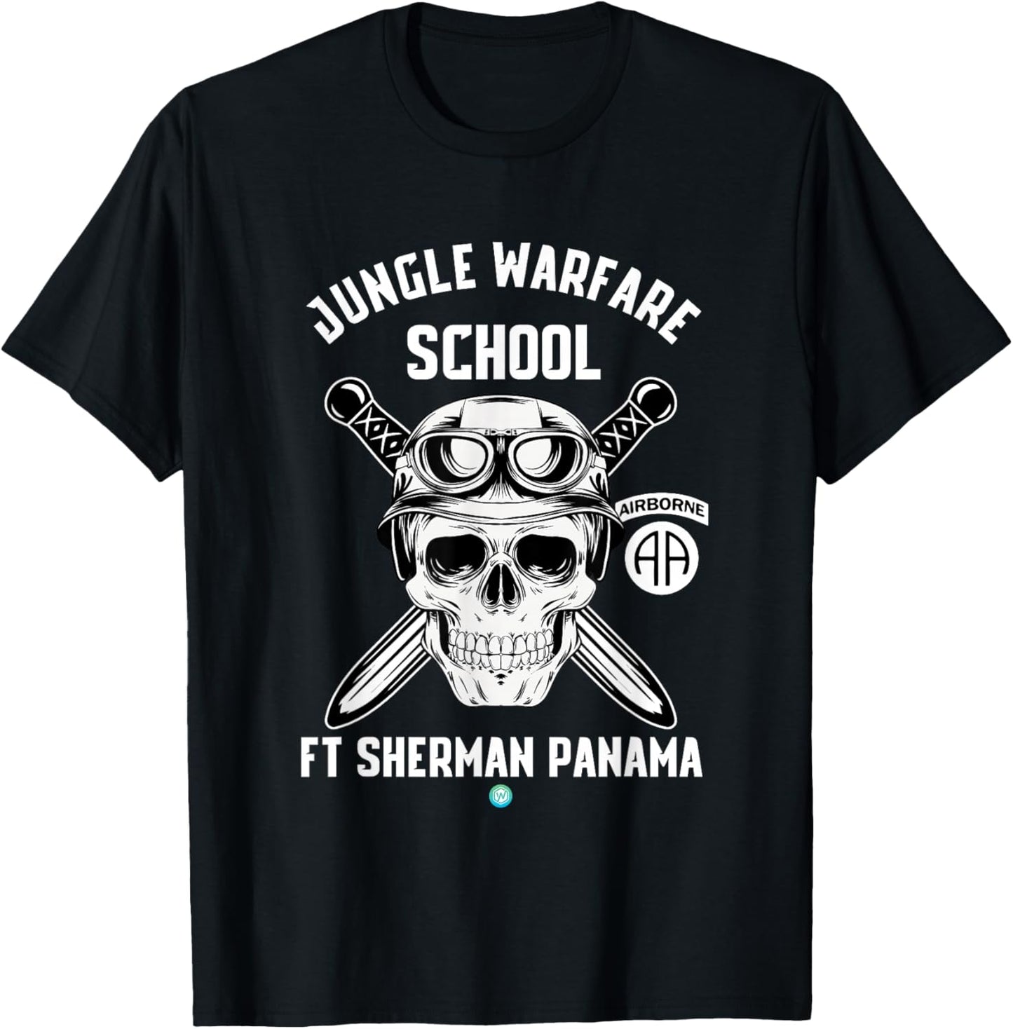 Paratrooper Jungle Warfare School Ft Sherman Panama Airborne T-Shirt - T-Shirt | Black