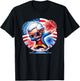July 4th Dabbing George Washington Patriotic Fireworks Funny T-Shirt - T-Shirt | Black