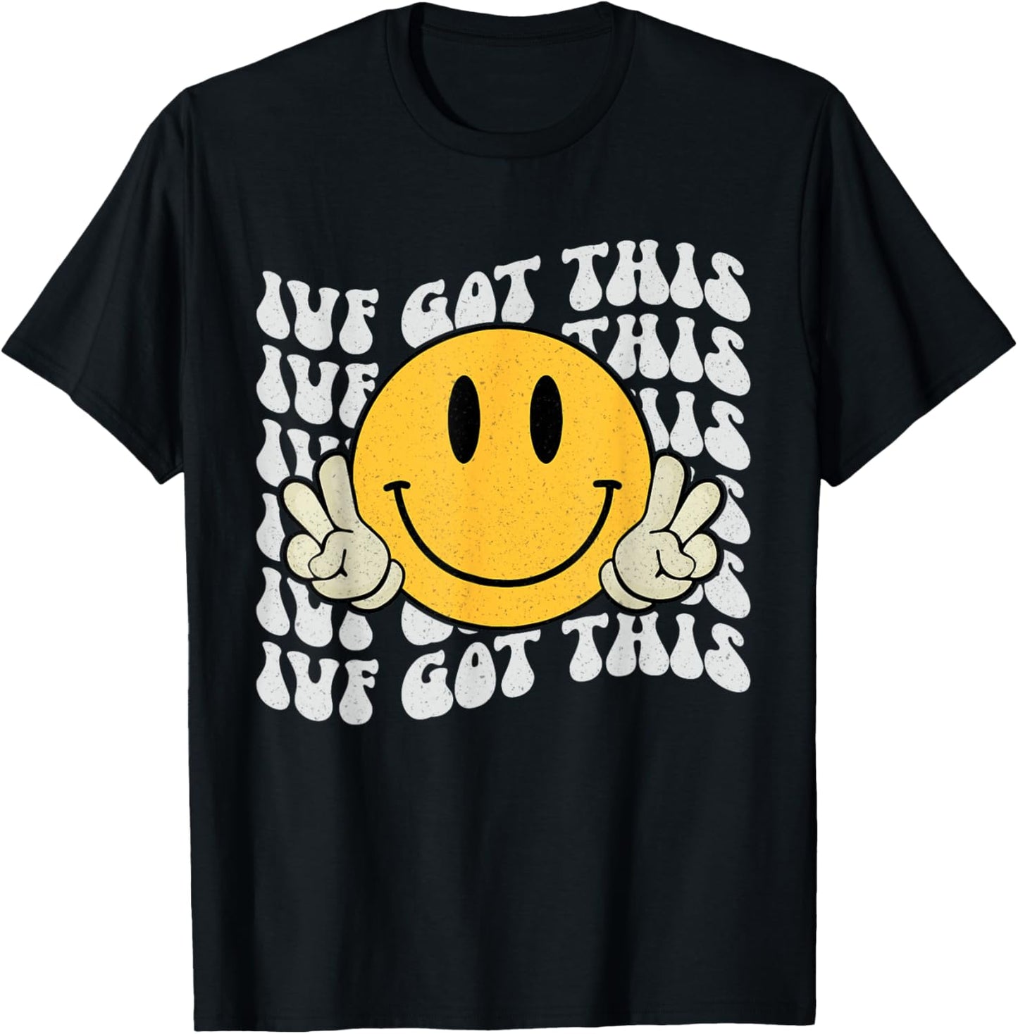 Groovy IVF Got Hope Inspiration IVF Mom Fertility Surrogate T-Shirt - T-Shirt | Black