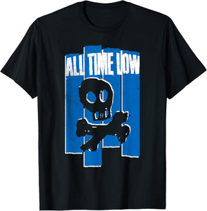 All Time Low Skully Lines - Women's Classic Fit Black Solid - Small T-Shirt - T-Shirt | Black