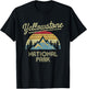 Vintage Retro Yellowstone National Park T-Shirt - T-Shirt | Black
