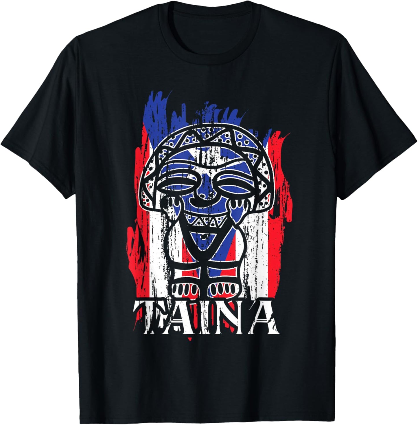 Taino Taina moon goddess taina puerto rico boricua symbols T-Shirt - T-Shirt | Black