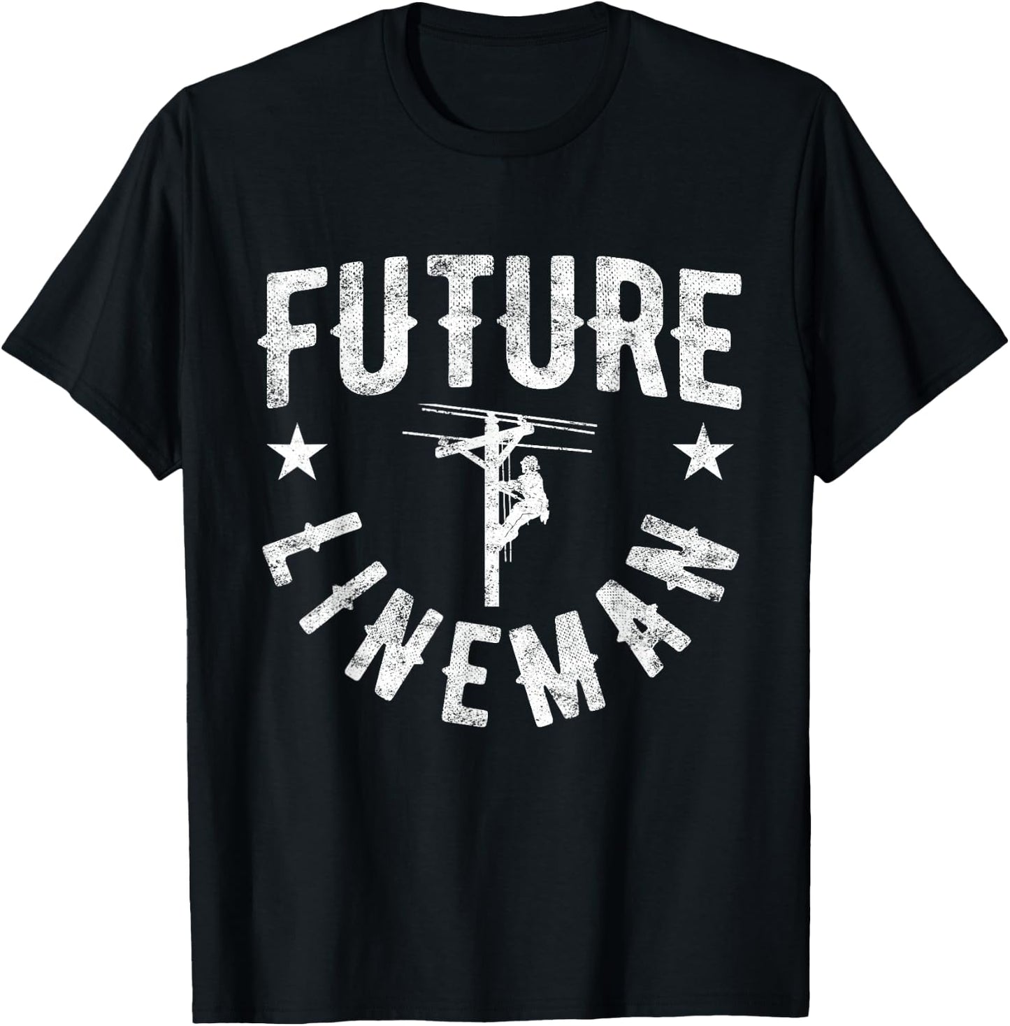 Future Lineman T-Shirt - T-Shirt | Black