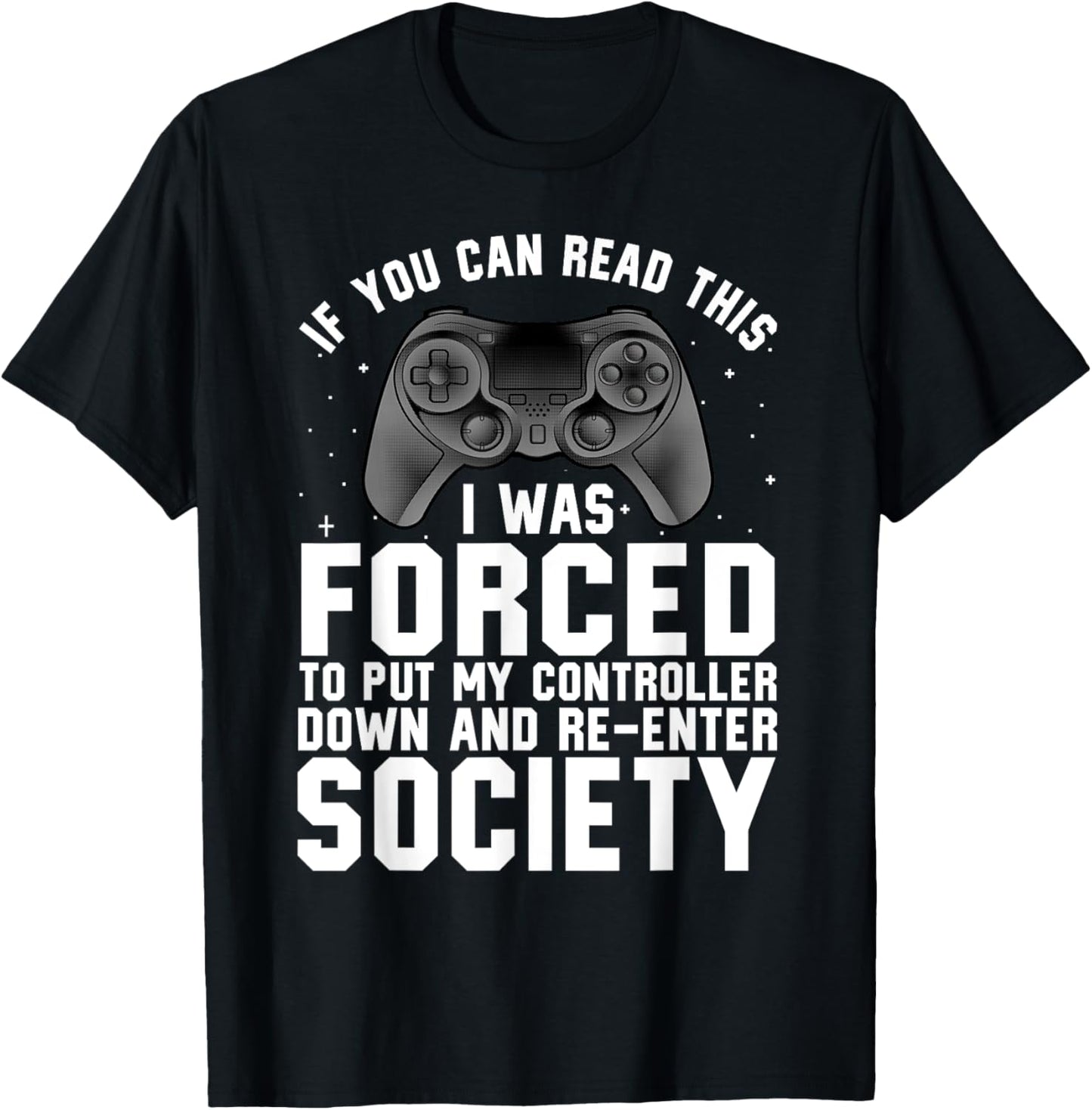 Funny Gamer Women Video Gamer Gaming Game Controller T-Shirt - T-Shirt | Black