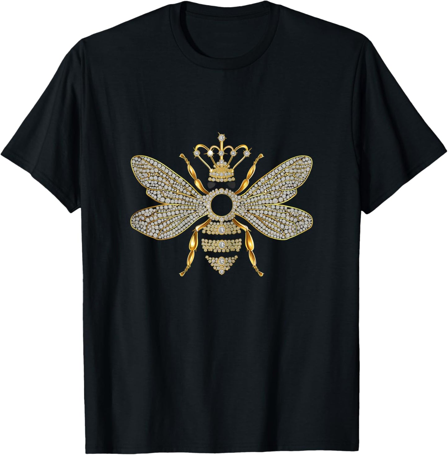 Queen Bee Jewellery Jewels Sweet Beekeeping Beekeeper T-Shirt - T-Shirt | Black