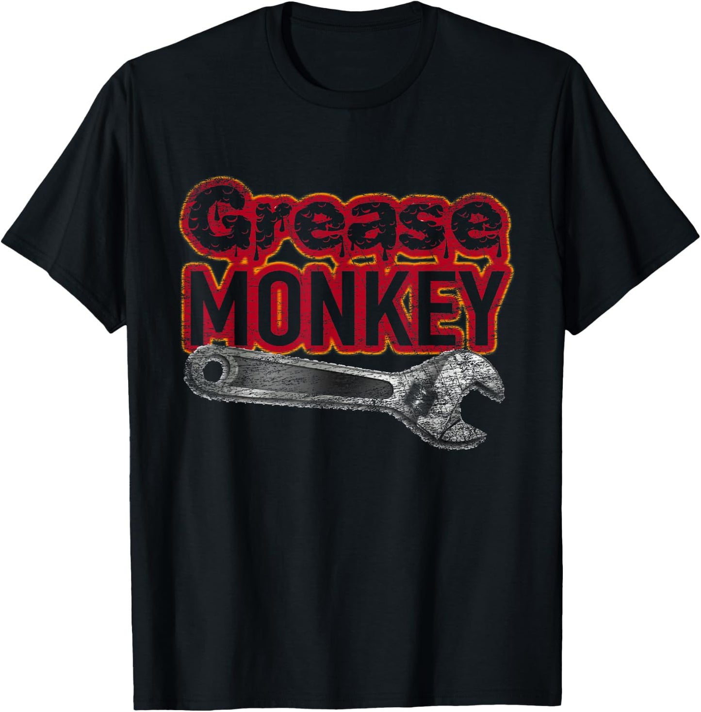 Car Racing Mechanic Grease Monkey Novelty Gift T- Shirt T-Shirt - T-Shirt | Black