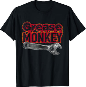 Car Racing Mechanic Grease Monkey Novelty Gift T- Shirt T-Shirt - T-Shirt | Black