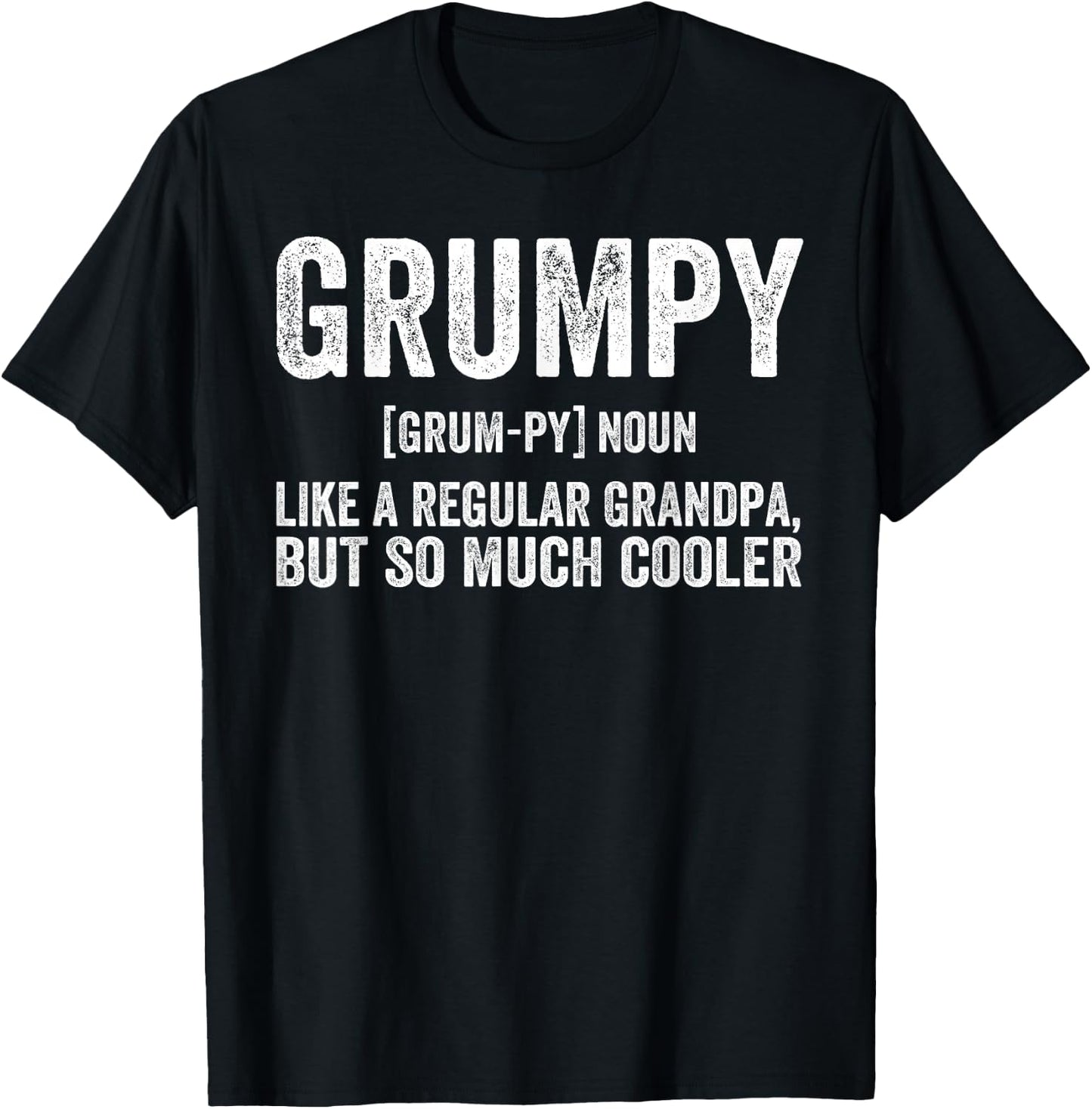 Grumpy Fathers Day regular Grandpa Funny Grumpy T-Shirt - T-Shirt | Black