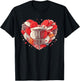 Funny Disc Golf Heart Valentine Disc Golf Kids T-Shirt - T-Shirt | Black