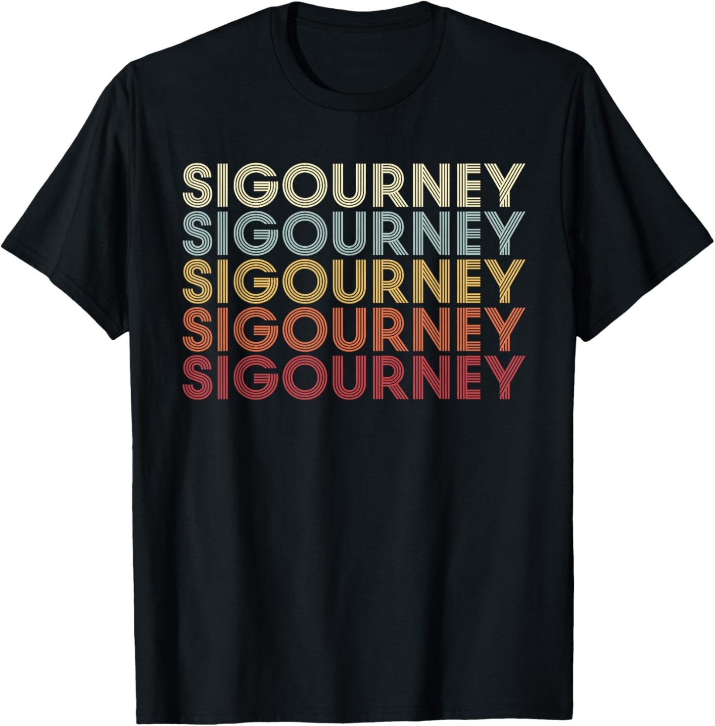 Sigourney Iowa Sigourney IA Retro Vintage Text T-Shirt - T-Shirt | Black