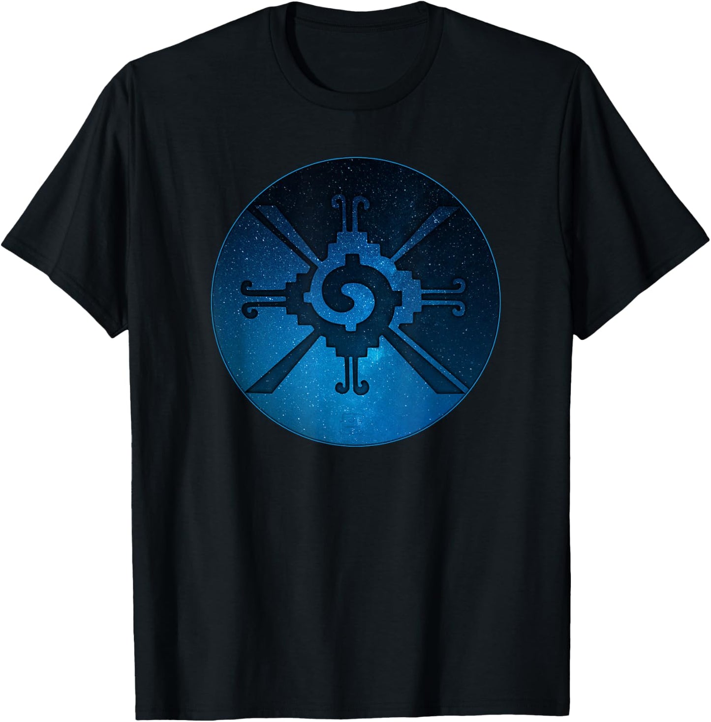Ancient Mayan Symbol of Balance & Stability Hunab Ku T-Shirt - T-Shirt | Black