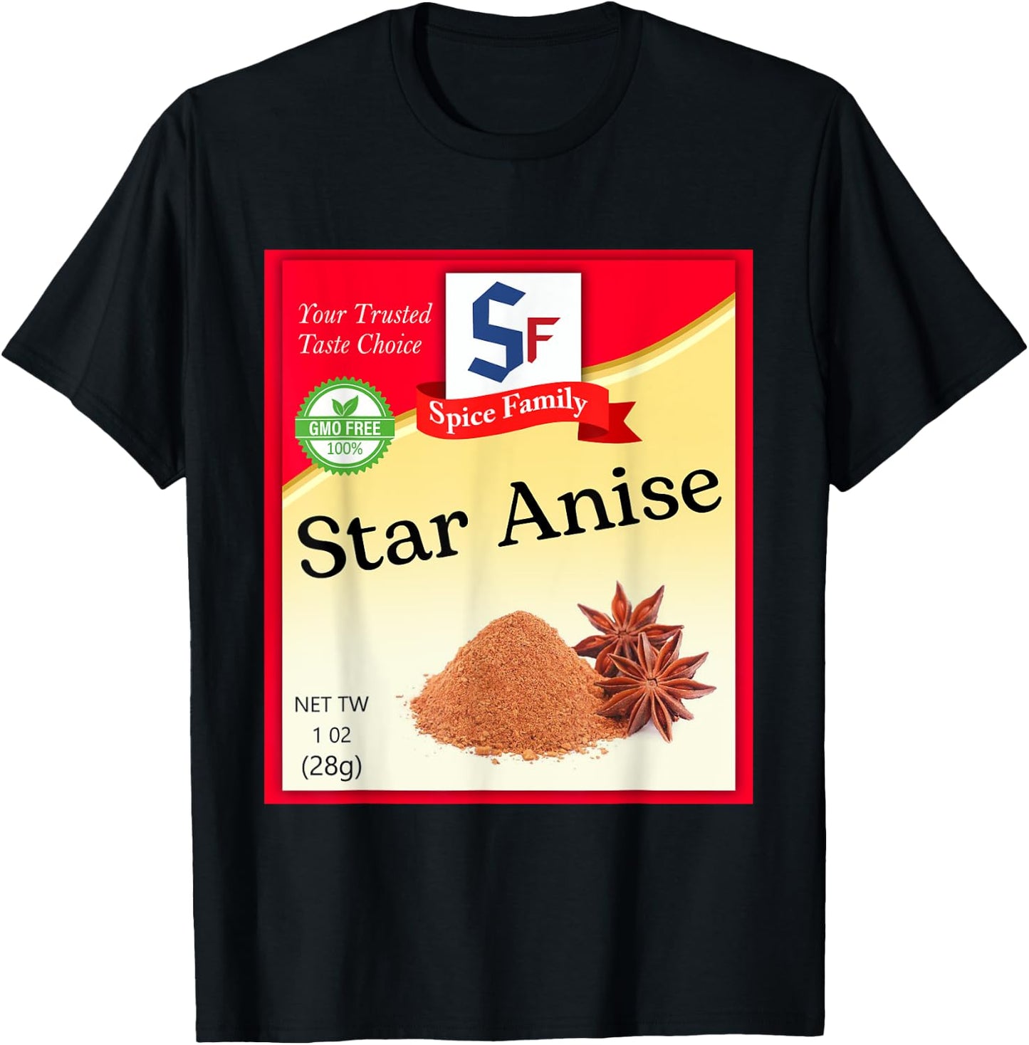 Star Anise Condiment Costume Holiday Spice Costumes T-Shirt - T-Shirt | Black