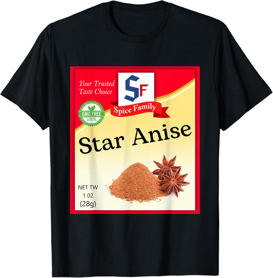 Star Anise Condiment Costume Holiday Spice Costumes T-Shirt - T-Shirt | Black