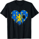 Vintage Franche-Comté Flag Gift Franc-Comtois T-Shirt - T-Shirt | Black