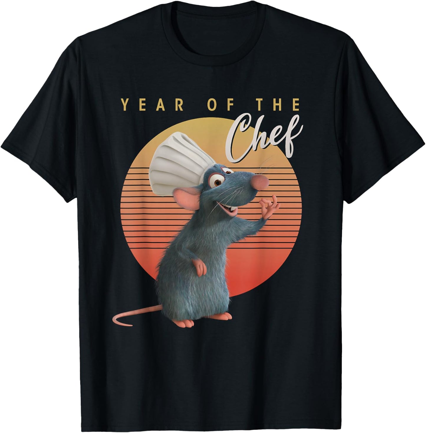 Disney PIXAR Ratatouille Remi Year of the Chef T-Shirt - T-Shirt | Black