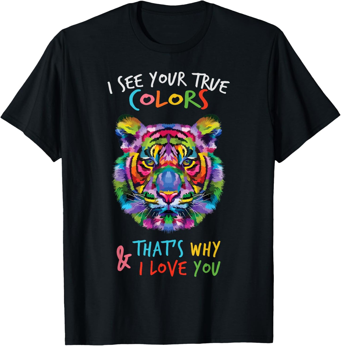 Autism Awareness It's OK to be different Autism Tiger T-Shirt - T-Shirt | Black