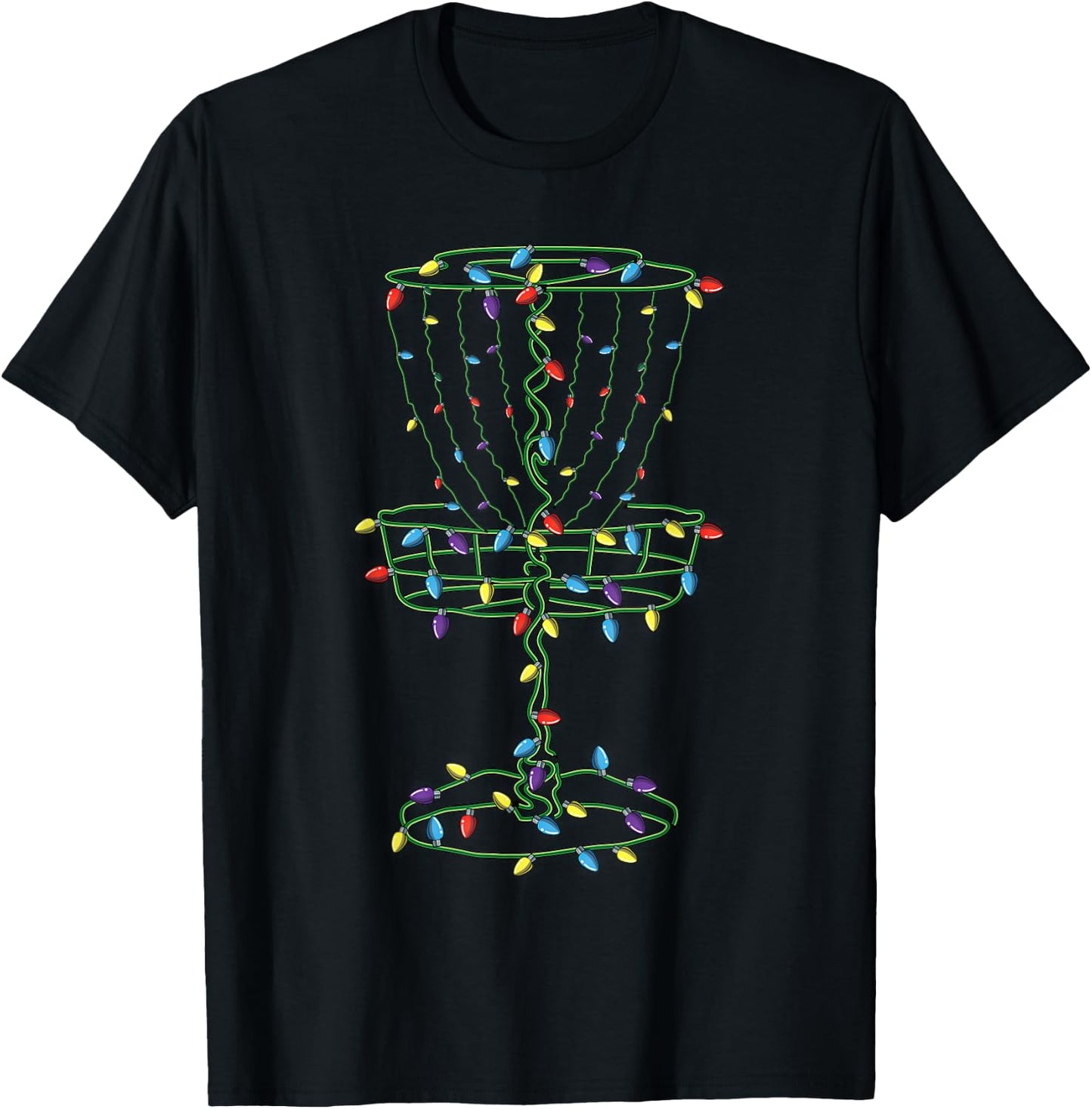 Disc Golf Basket Cool Disc Golf Frisbee Golfer Xmas Gift T-Shirt - T-Shirt | Black