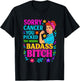Sorry Cancer You Picked The Wrong Badass Bitch. Cancer Aware T-Shirt - T-Shirt | Black