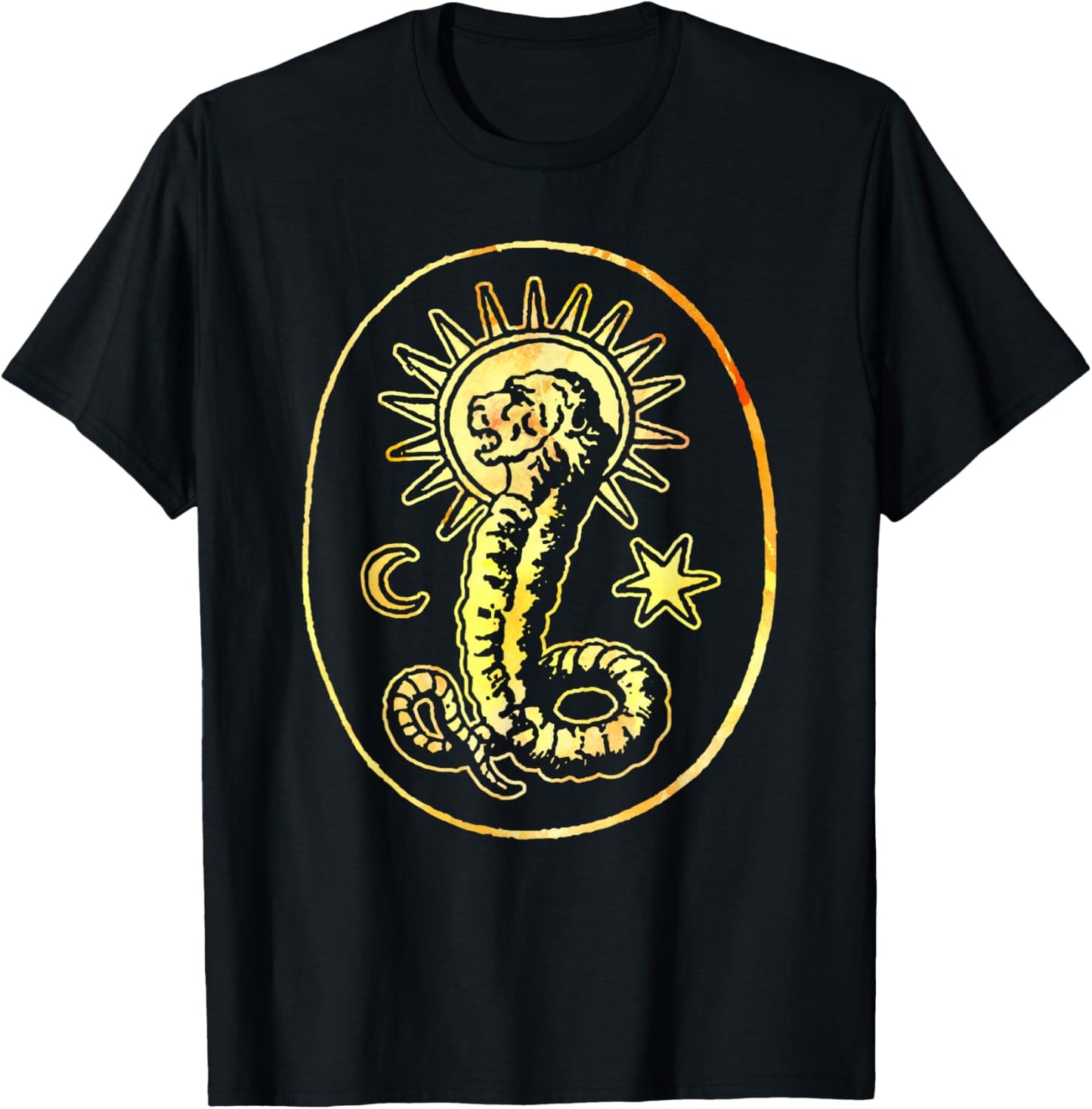 Gnostic Demiurge Chnoubis Abraxas Gnosis Lion Serpent T-Shirt - T-Shirt | Black